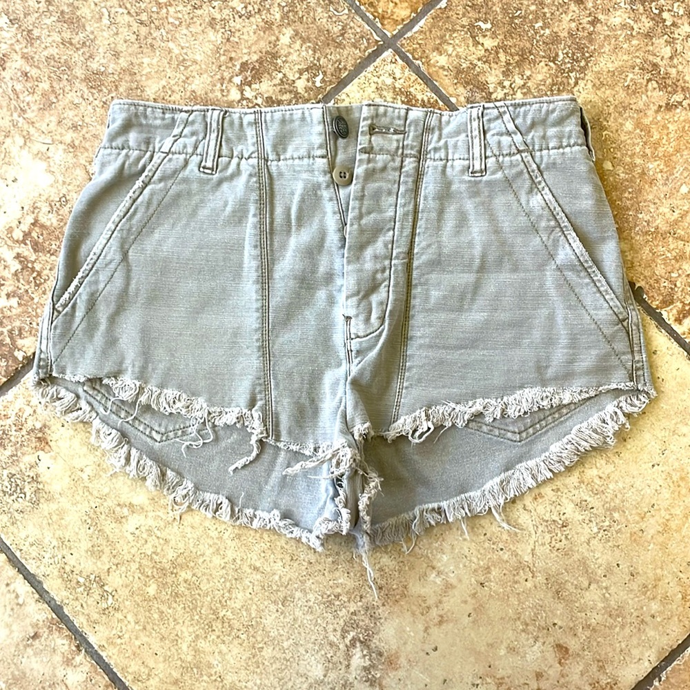 Free people denim shorts
